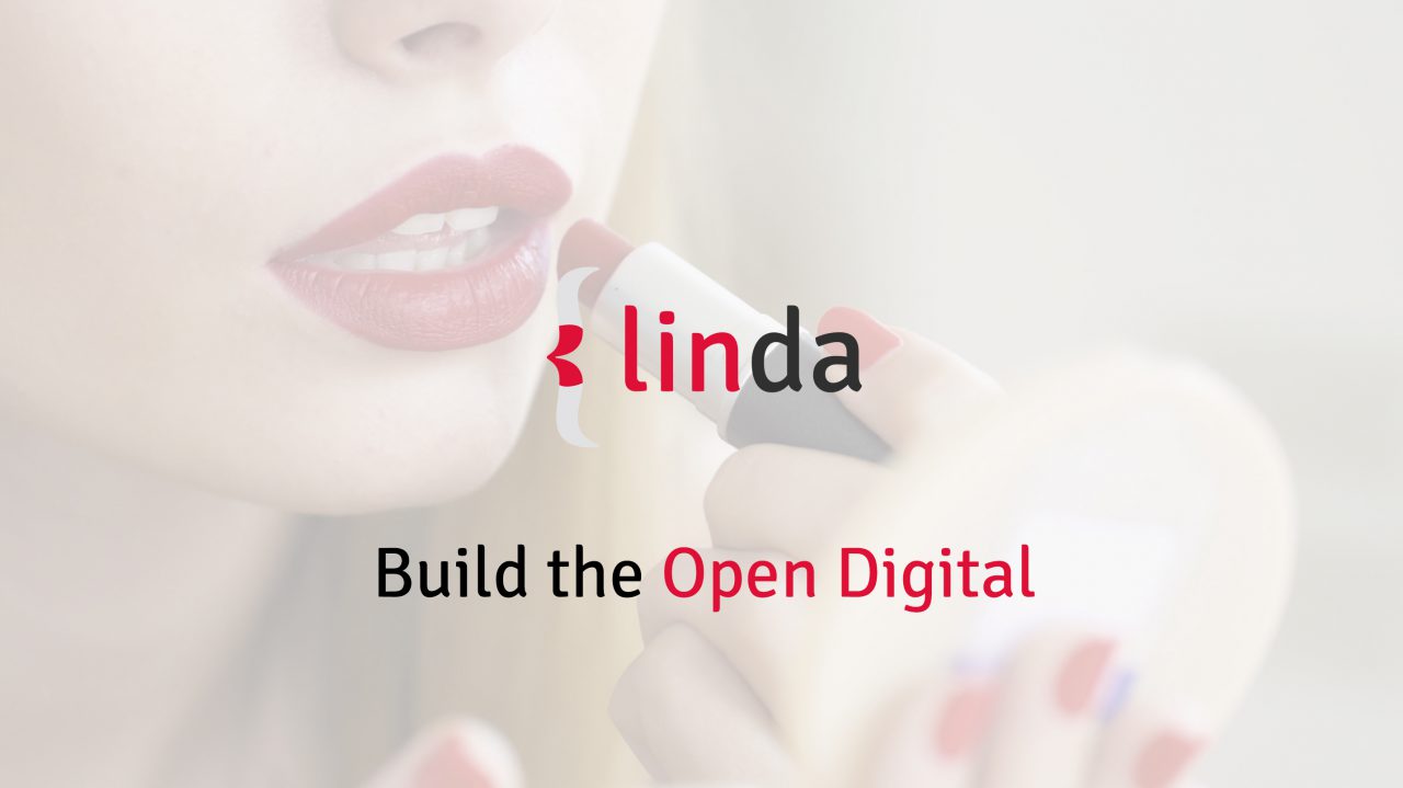 LinDA's presentation banner: build the open digital